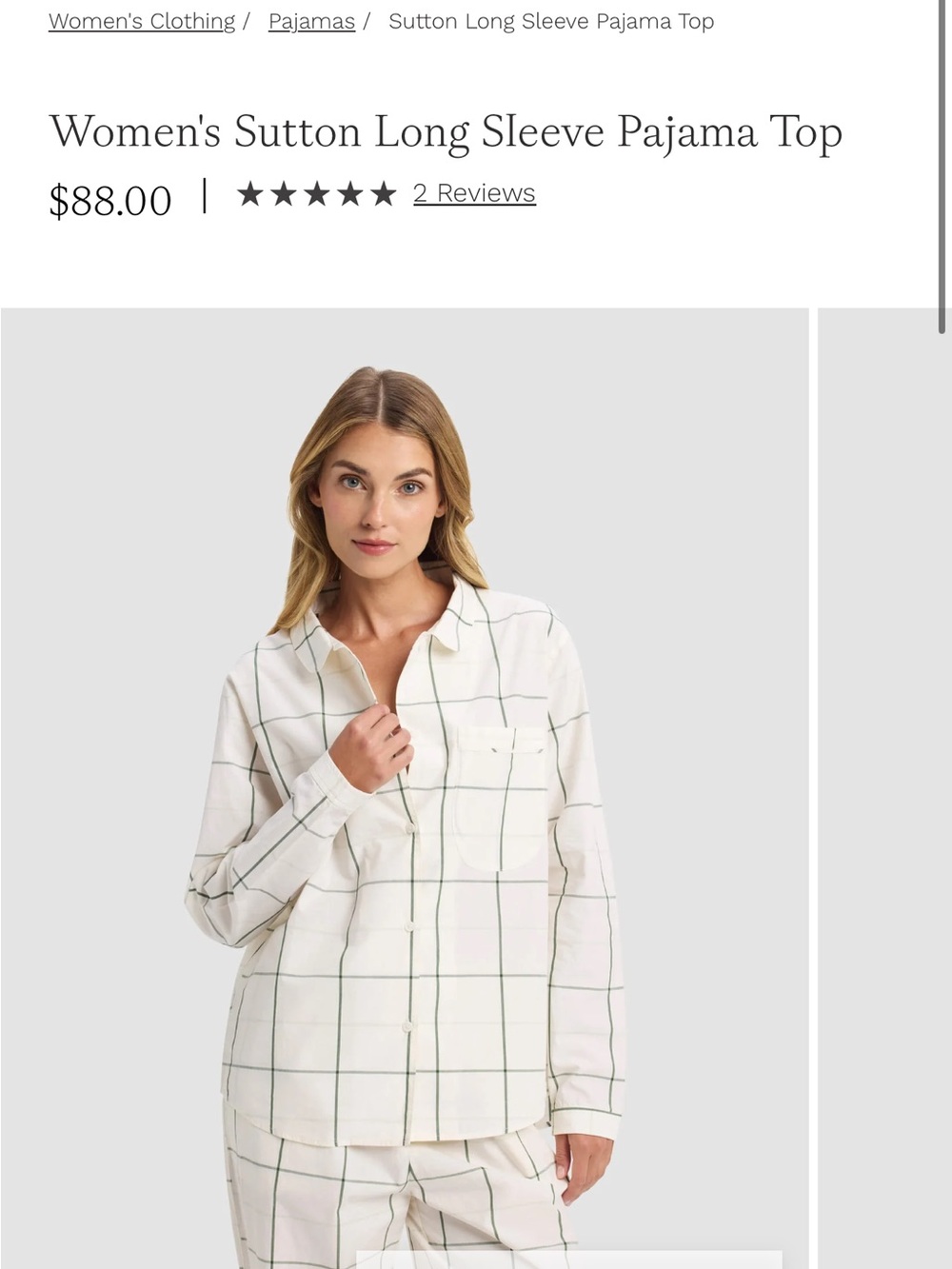 COZY EARTH Long Sleeve Pajama Set